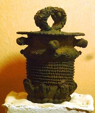 9th century bronze ceremonial pot Igbo Ukwu Nigeria