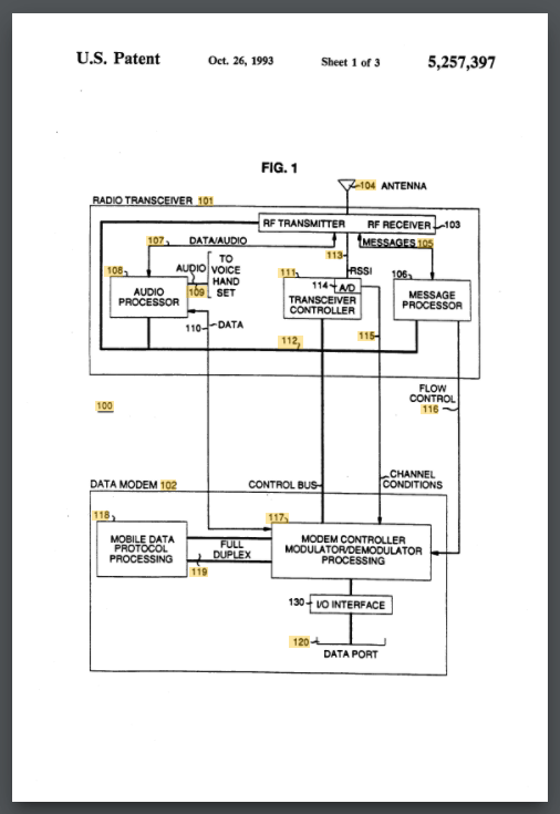 Jesse Eugene Russell patent forthe mobile phone technology