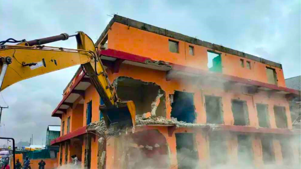 Demolition Of Alaba International Market By The Lagos State Government