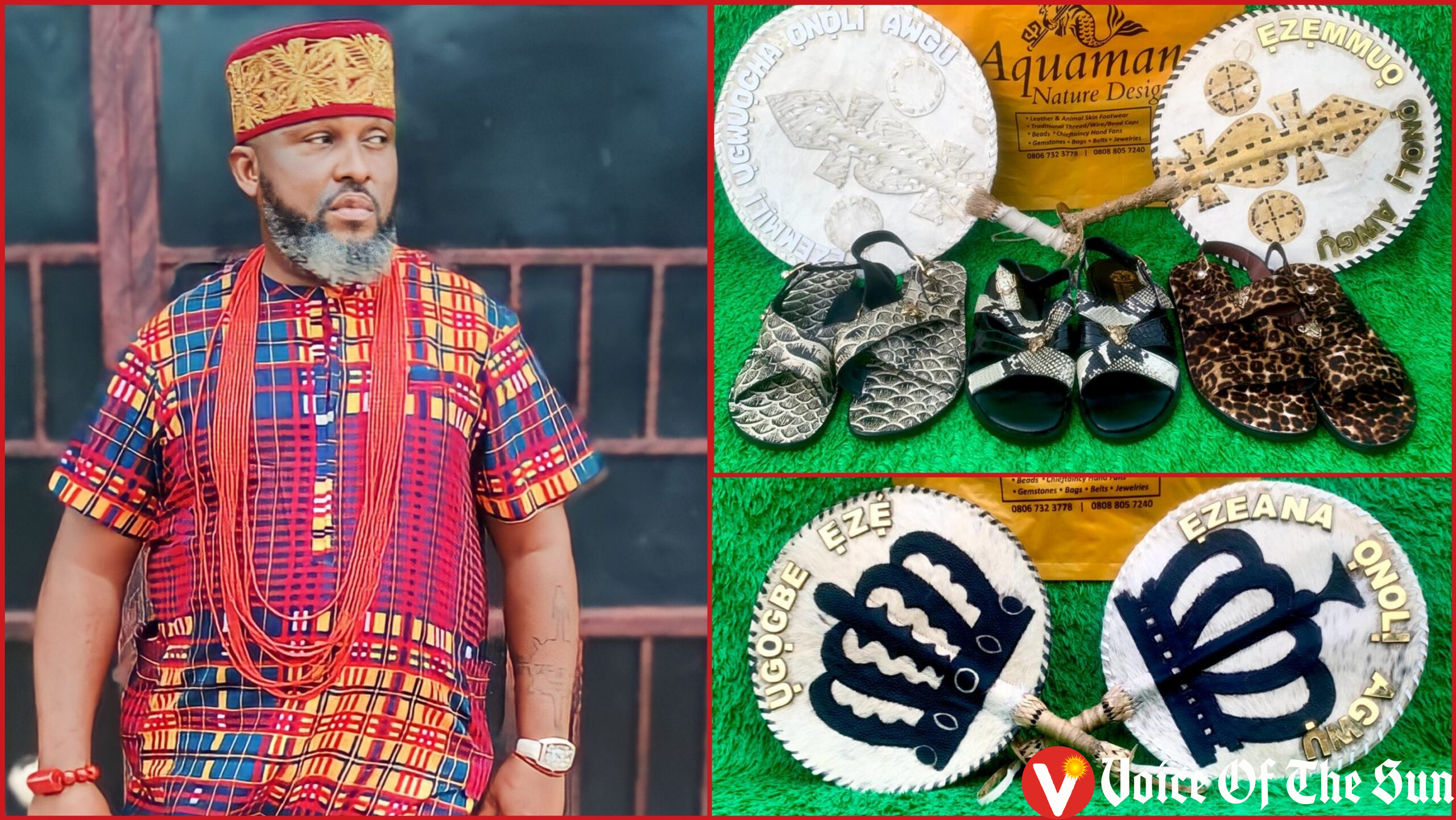 Meet Onicha Ado Nidu Man Who Makes The Best Traditional Beaded Caps Chieftaincy Hand Fans And Animal Skin Foot wares scaled