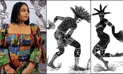 Meet Igbo Artist, Chiagoziem Orji, Who Is Resurrecting The Ancient and Long-Lost Uli Art Form In Igbo Culture