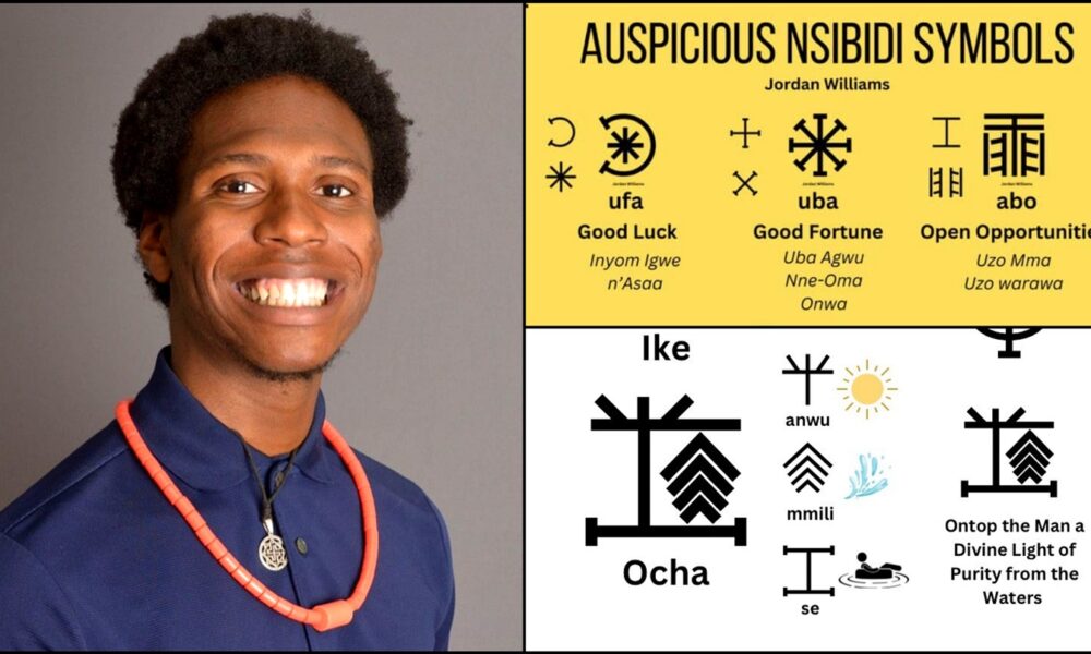 Meet African American Man of Igbo Descent, Jordan Williams, Who Is Revealing The Mystical Links Between Nsibidi And Igbo Cosmology