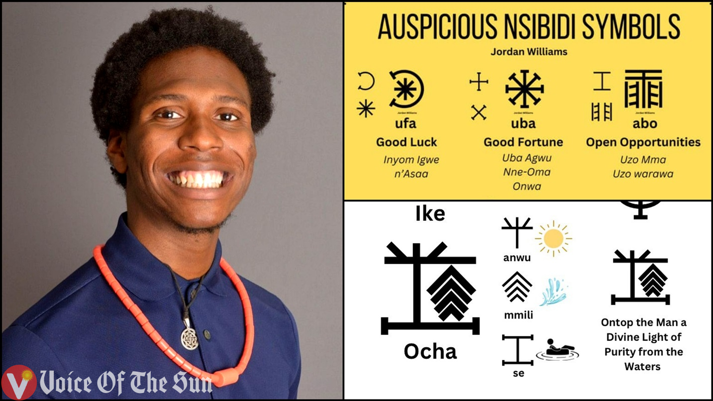 Meet African American Man of Igbo Descent, Jordan Williams, Who Is Revealing The Mystical Links Between Nsibidi And Igbo Cosmology