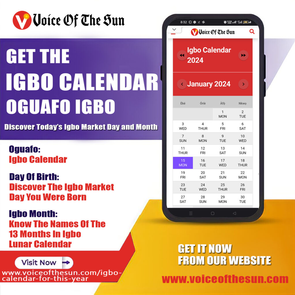 Igbo Calendar Web Application Voice Of The Sun